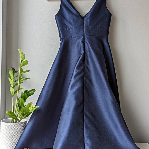 NWT Alfred Sung - Satin High/Low Gown - Picture 5 of 6